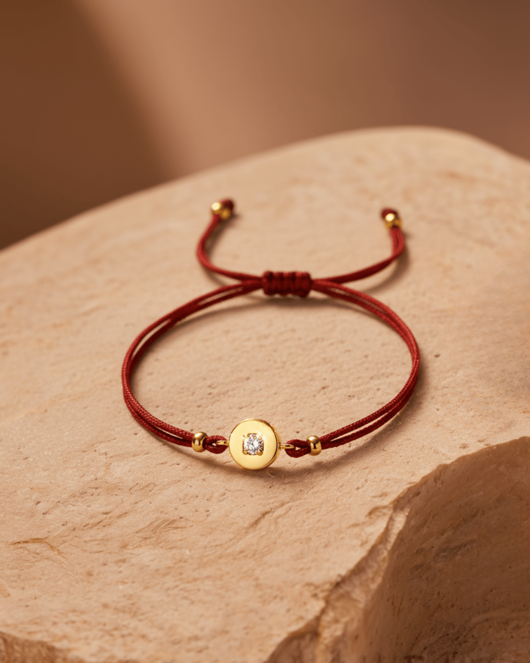 Gold Charm Cord Bracelet - Khas