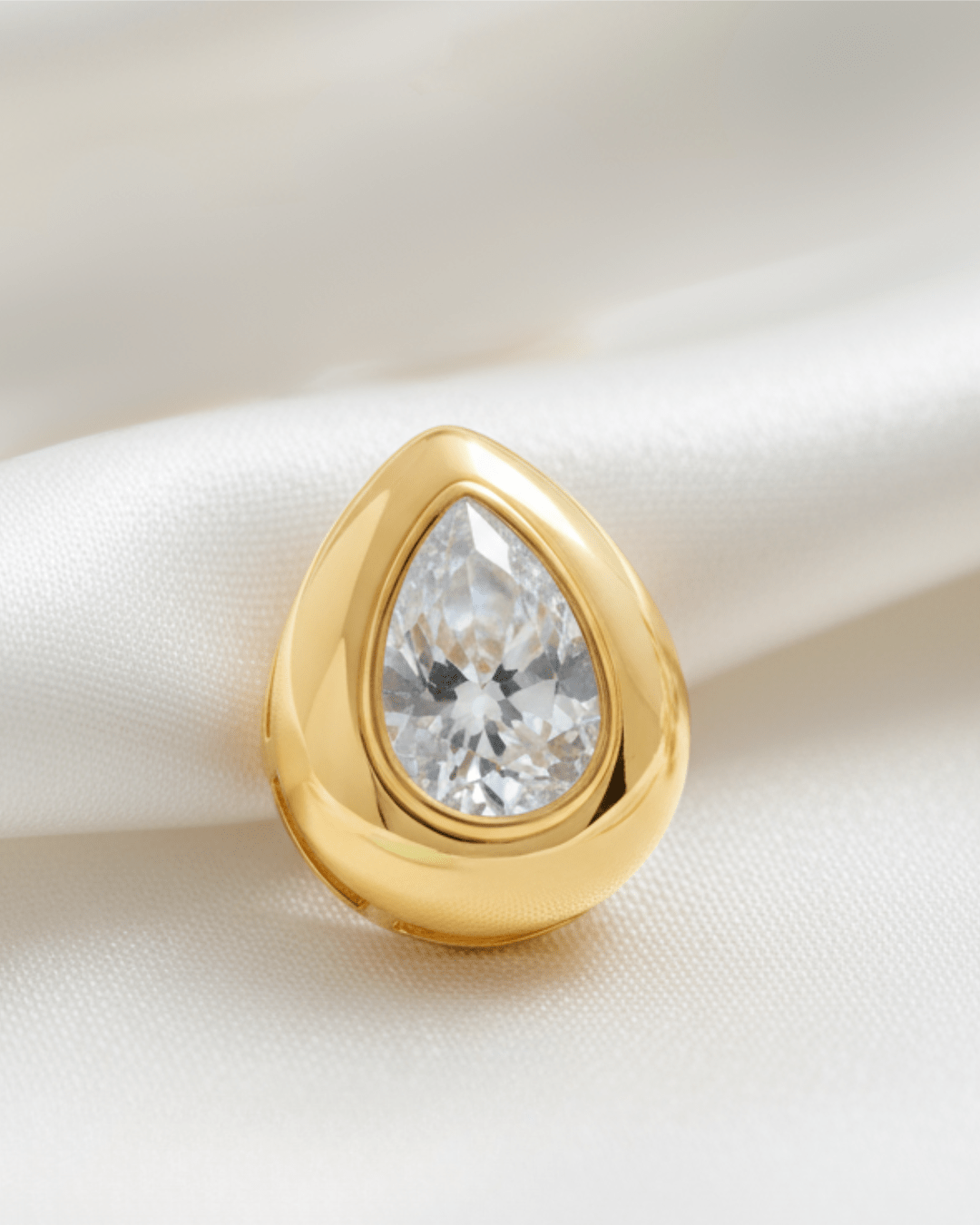 Pear Polki Pendant - Khas