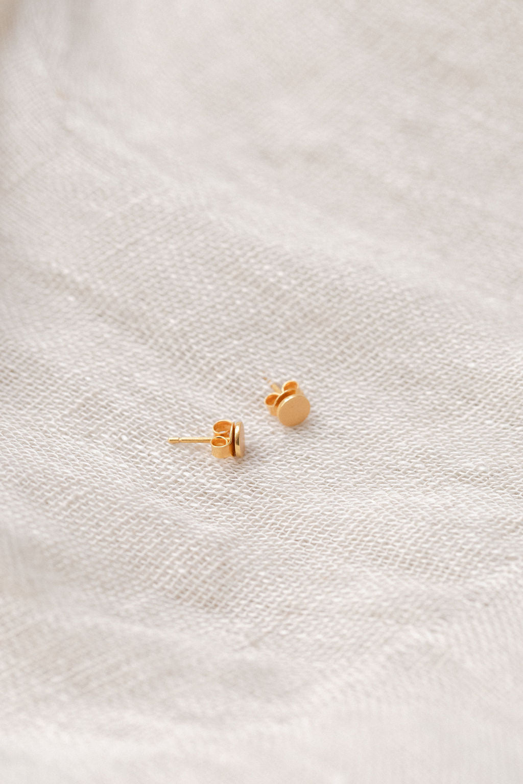 Aanaya Studs - Gold Button Earrings